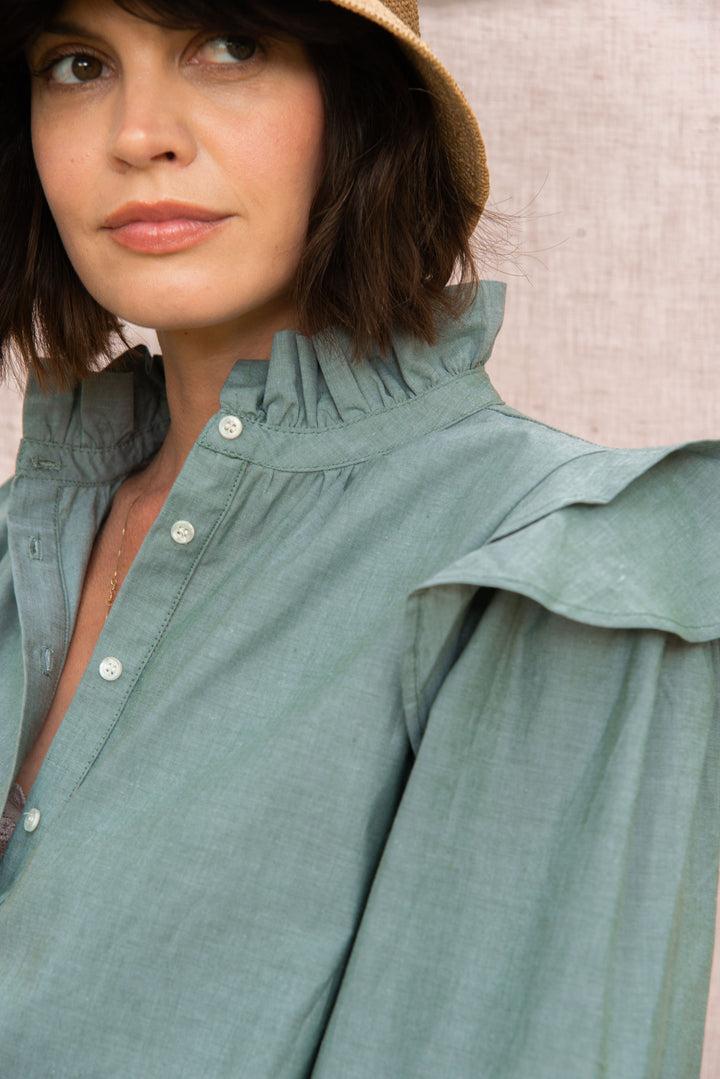 Willow Blouse in Green