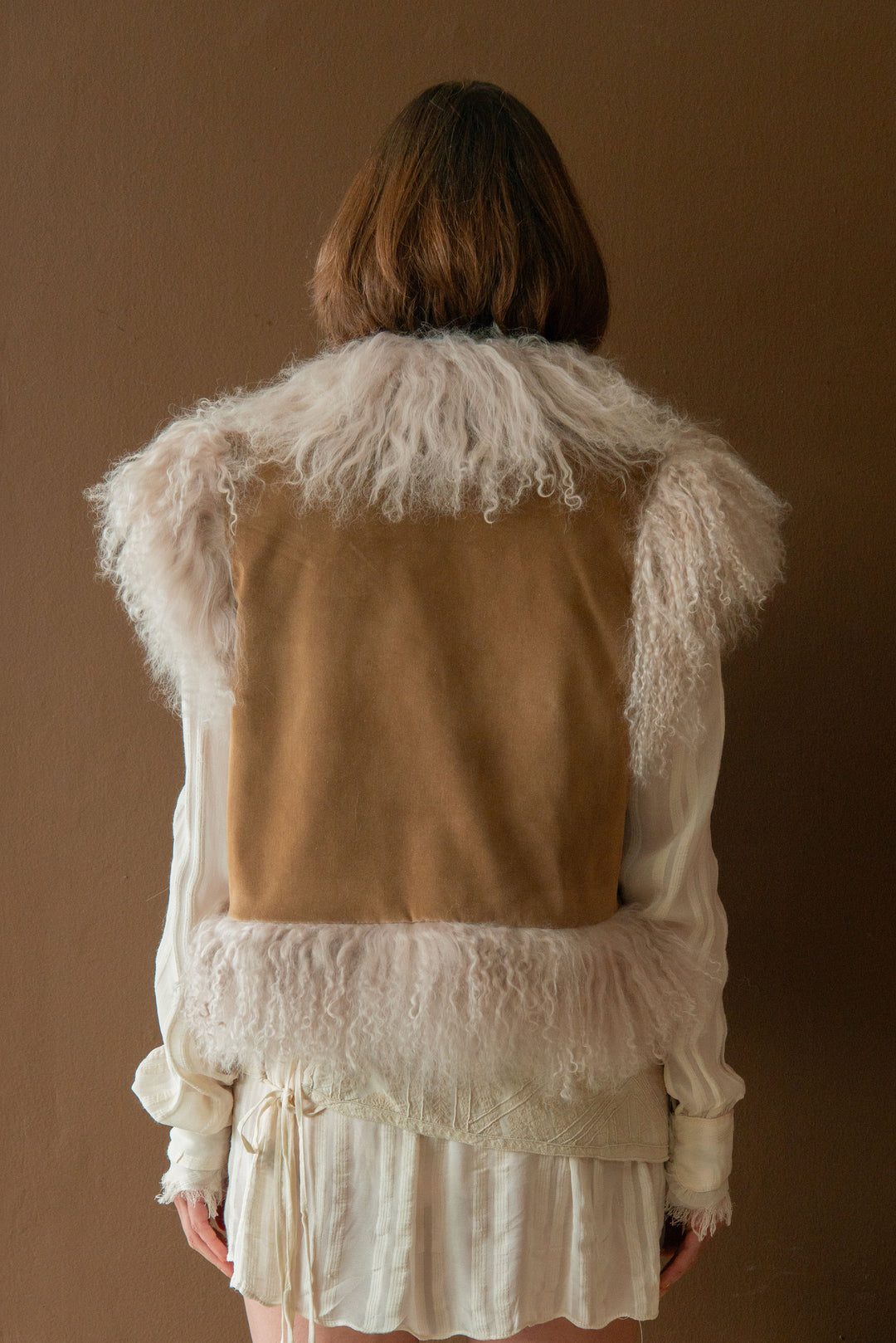 POM x Marais Calla Suzani Reversible Gilet - Faded Khaki