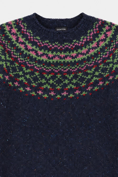 Navy Chunky Fairisle Jumper