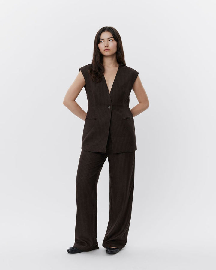 S243220 - Brown Striped Vest