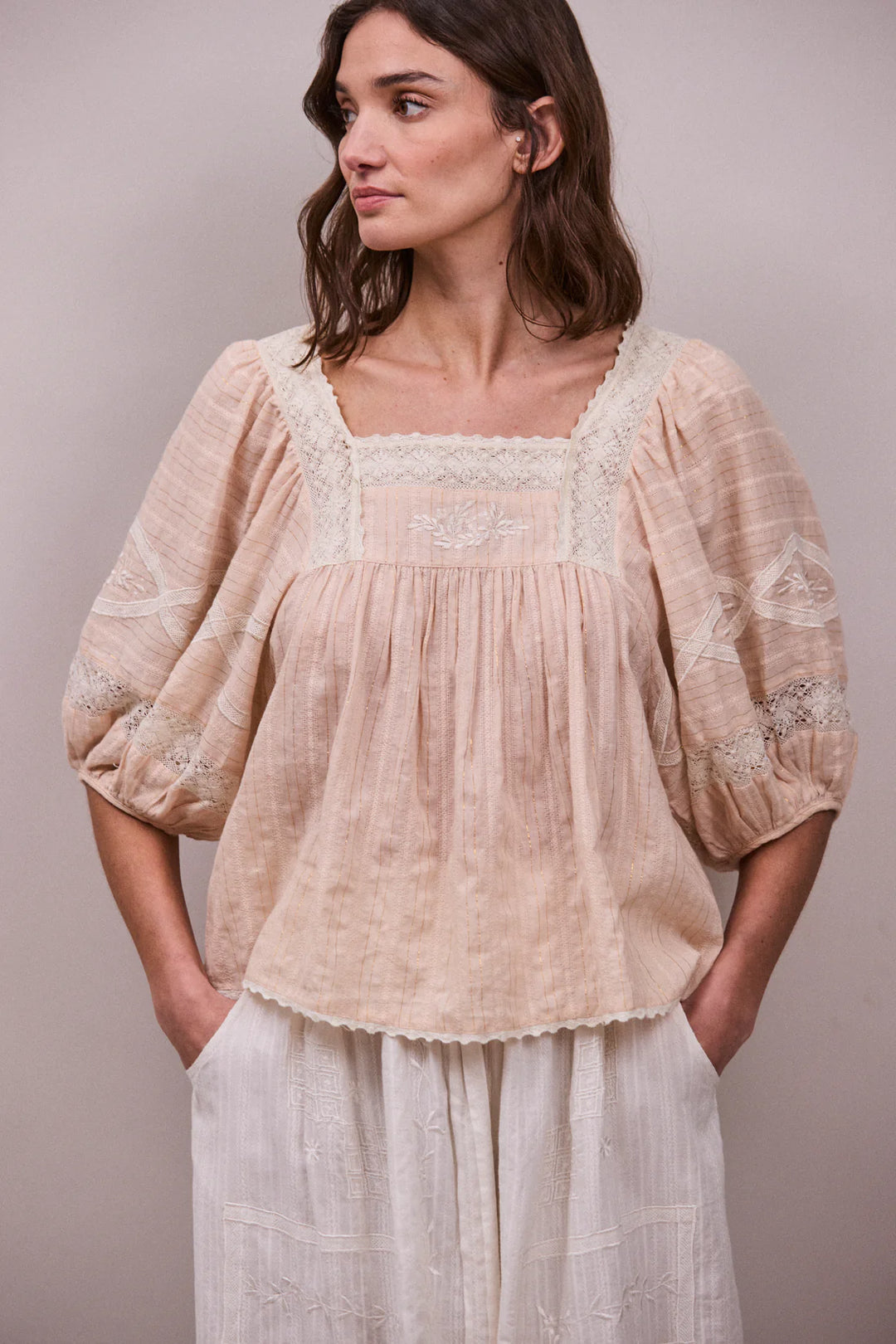 Sima Blouse - Natural Blush