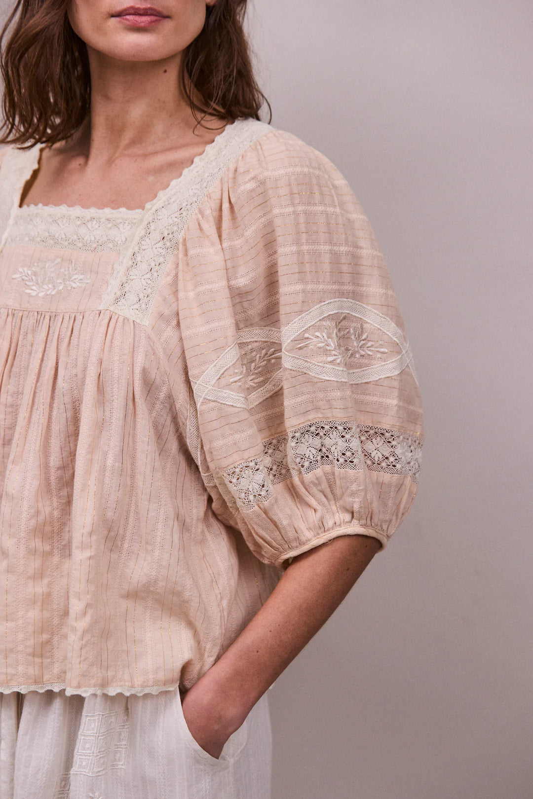 Sima Blouse - Natural Blush