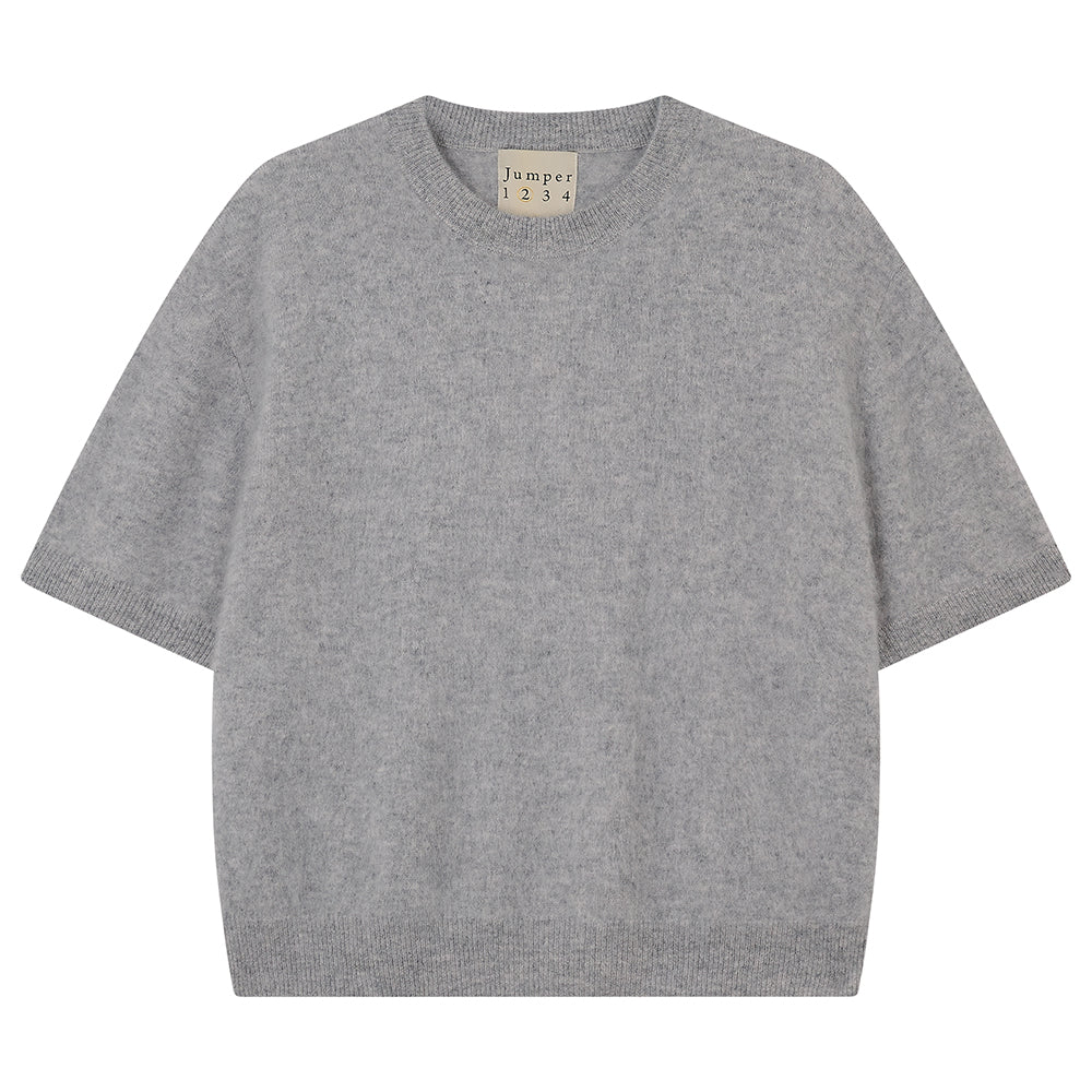 Oversized Brushed T-Shirt - Grey Pearl
