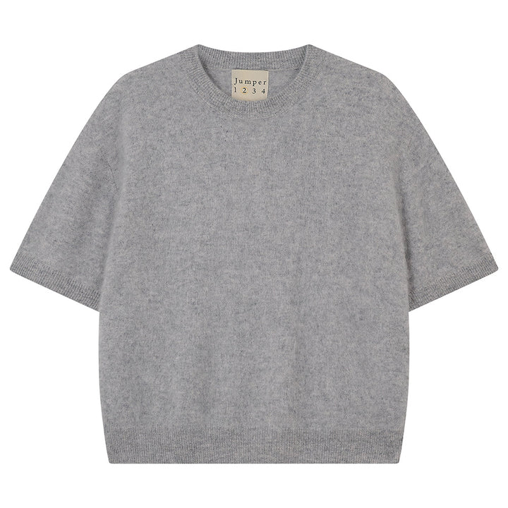 Oversized Brushed T-Shirt - Grey Pearl