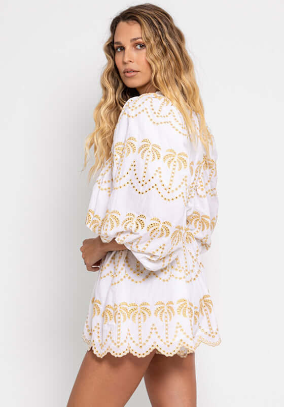 Alicia Jumpsuit in Andgold Palmtrees