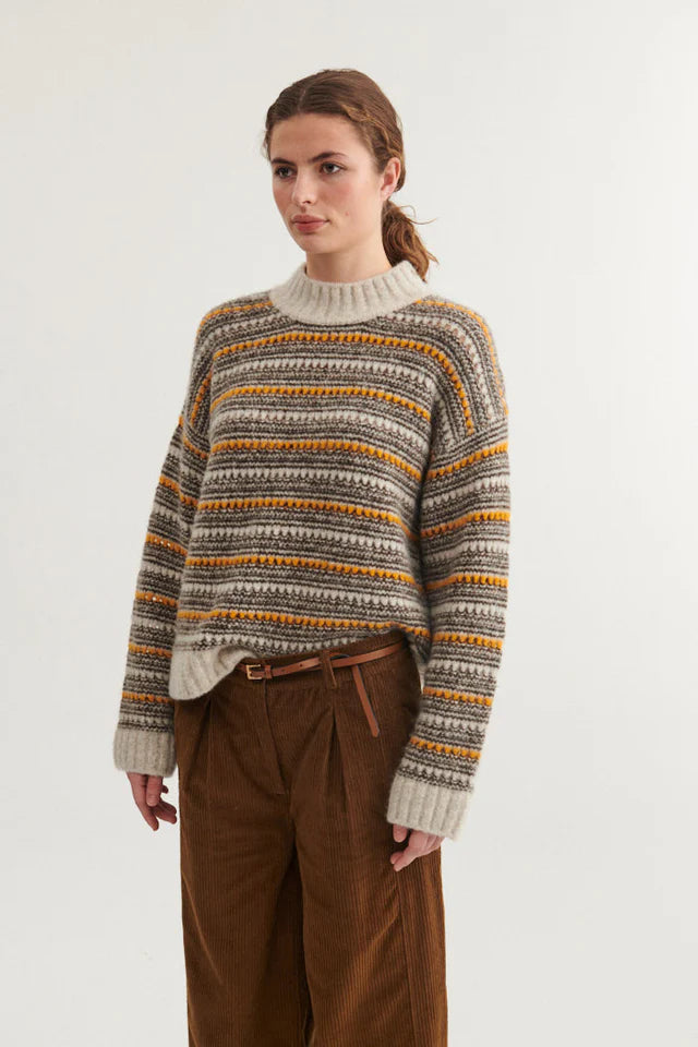Sally High Neck - Light Grey Mel