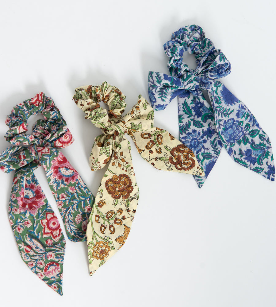 Kitty Scrunchie -Teal