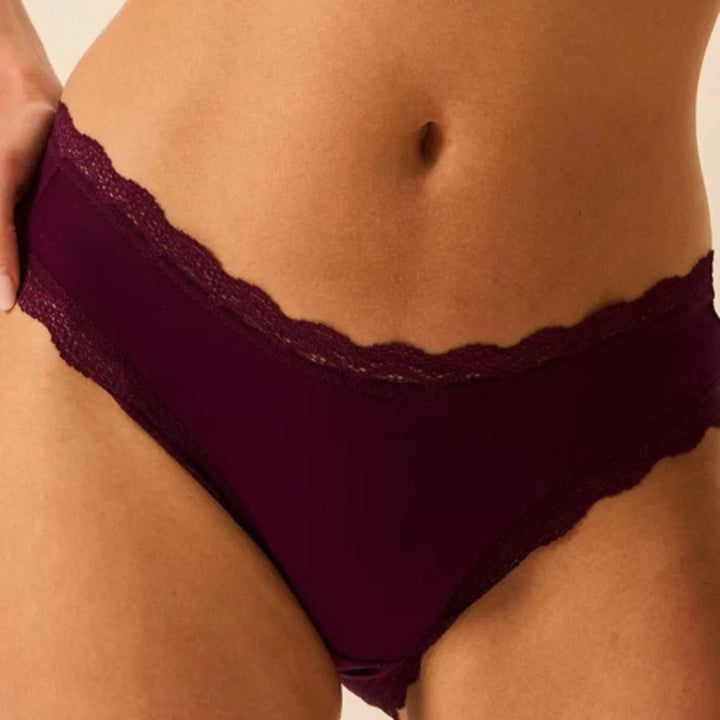 Knicker Four Pack - Black Cherry, Pale Pink, Pink Pop, Olive