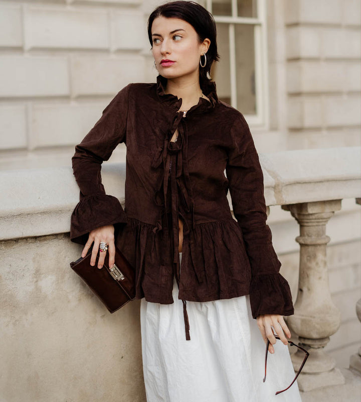 Tinky Blouse in Chocolate Cord