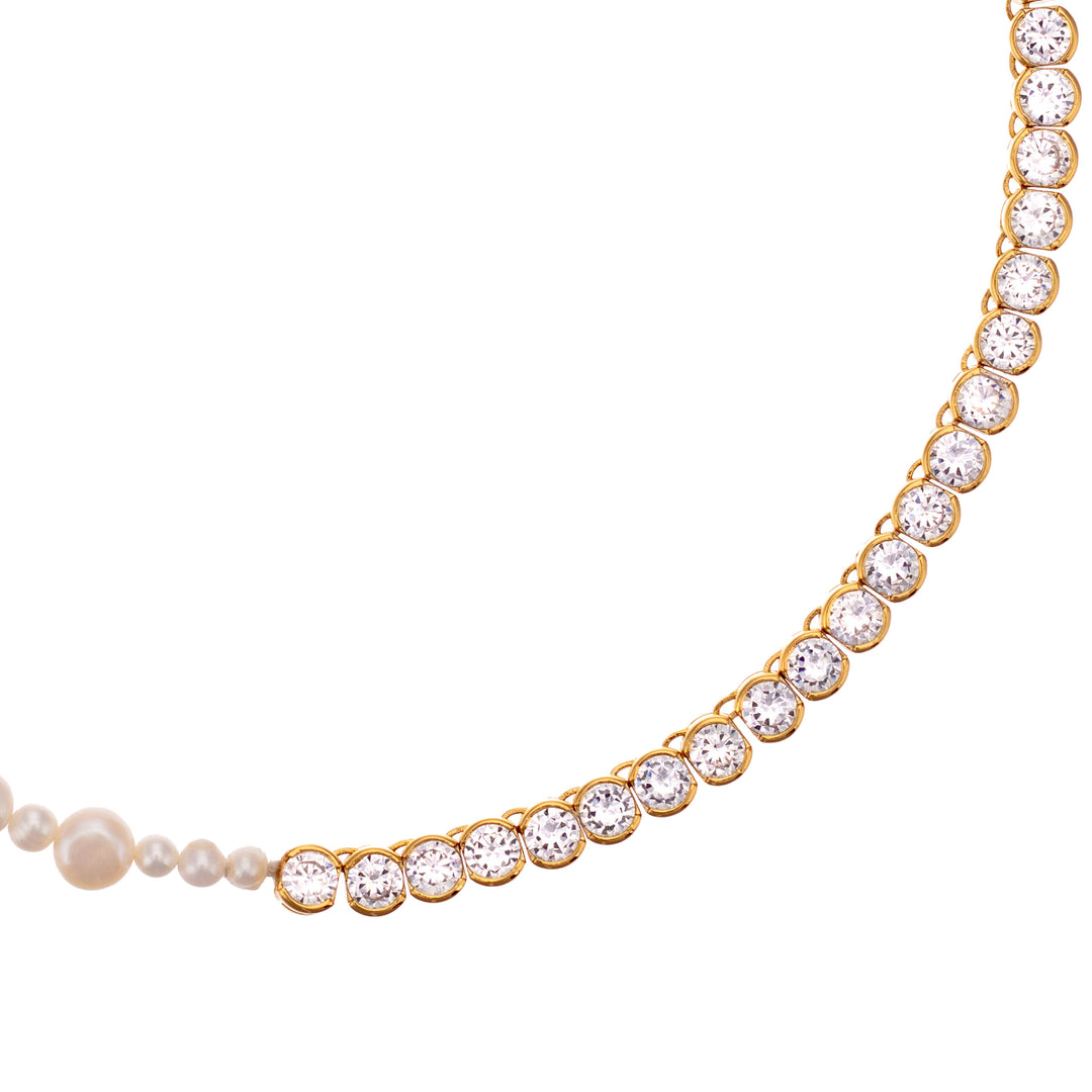 Pearl Necklace DUO - CZ