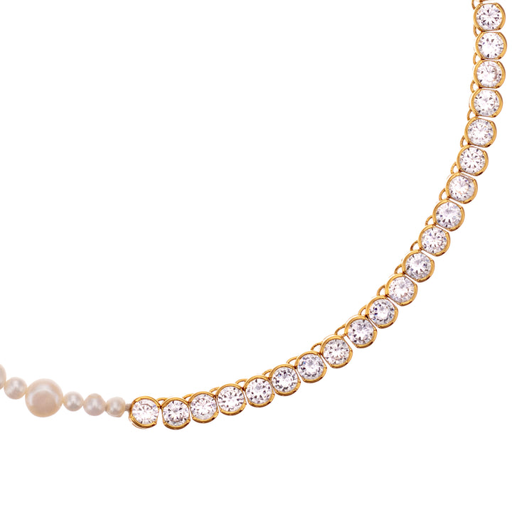 Pearl Necklace DUO - CZ