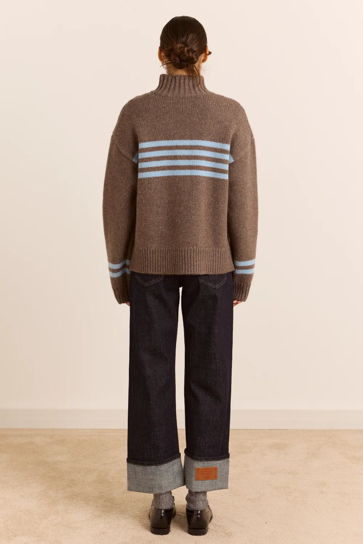 Tallulah Jumper - Mole/Blue