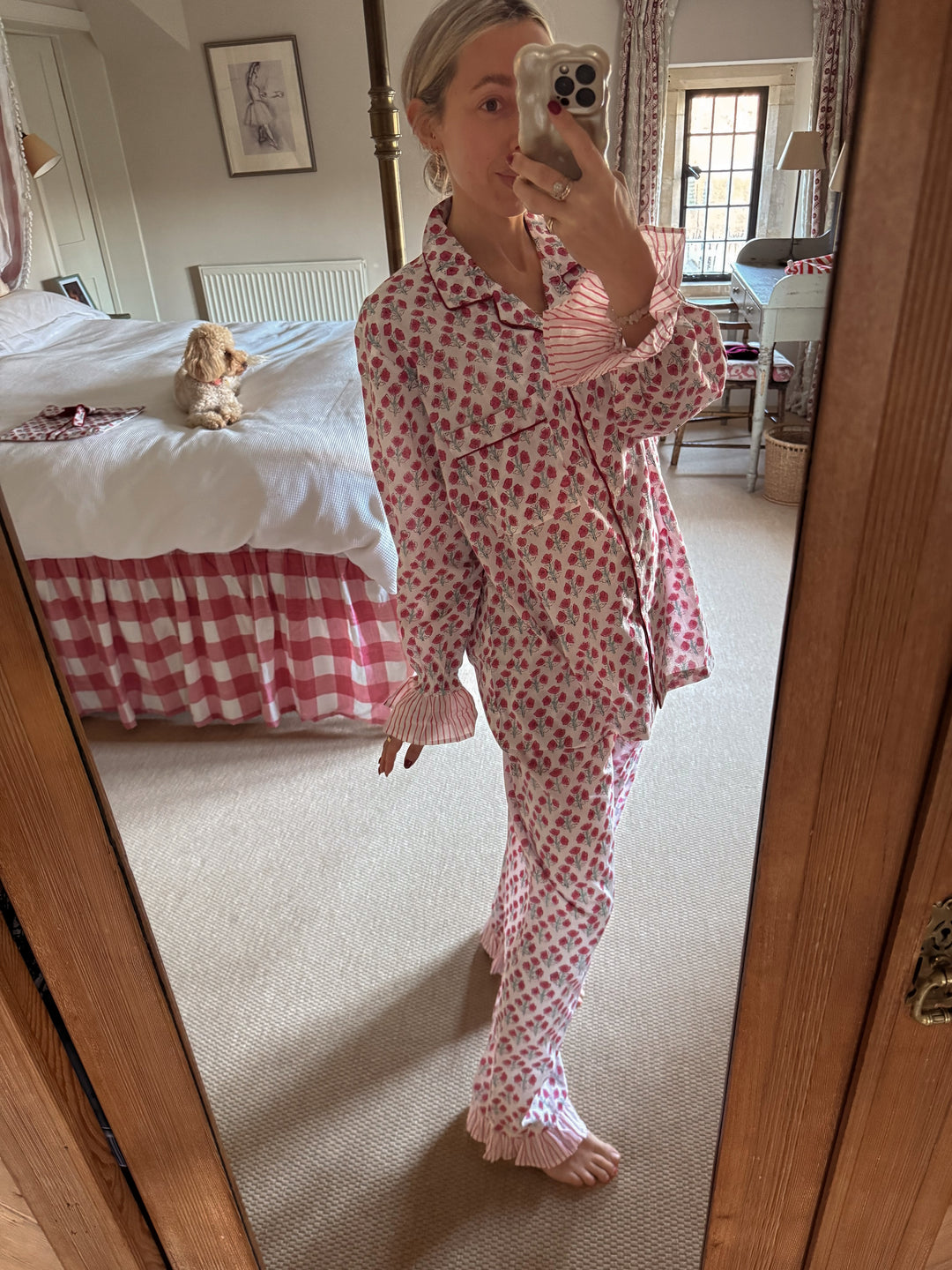 Coco Long PJ Set - Little Red Flower