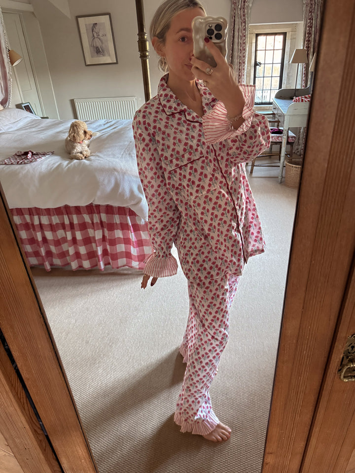 Coco Long PJ Set - Little Red Flower