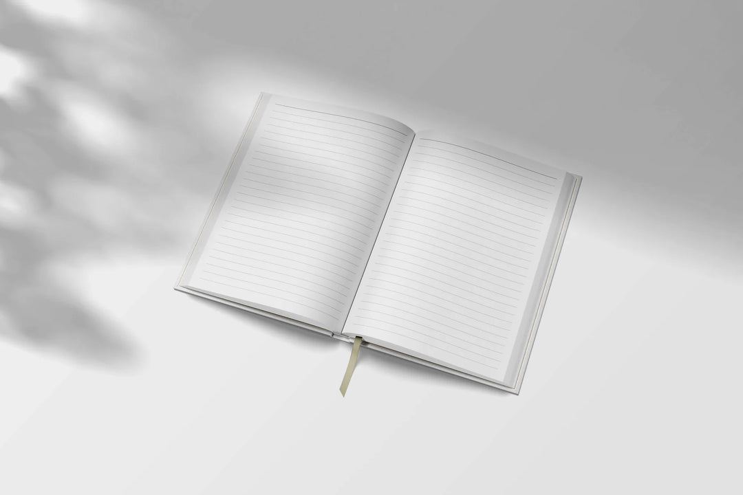 Lined Notebook Notes in Red