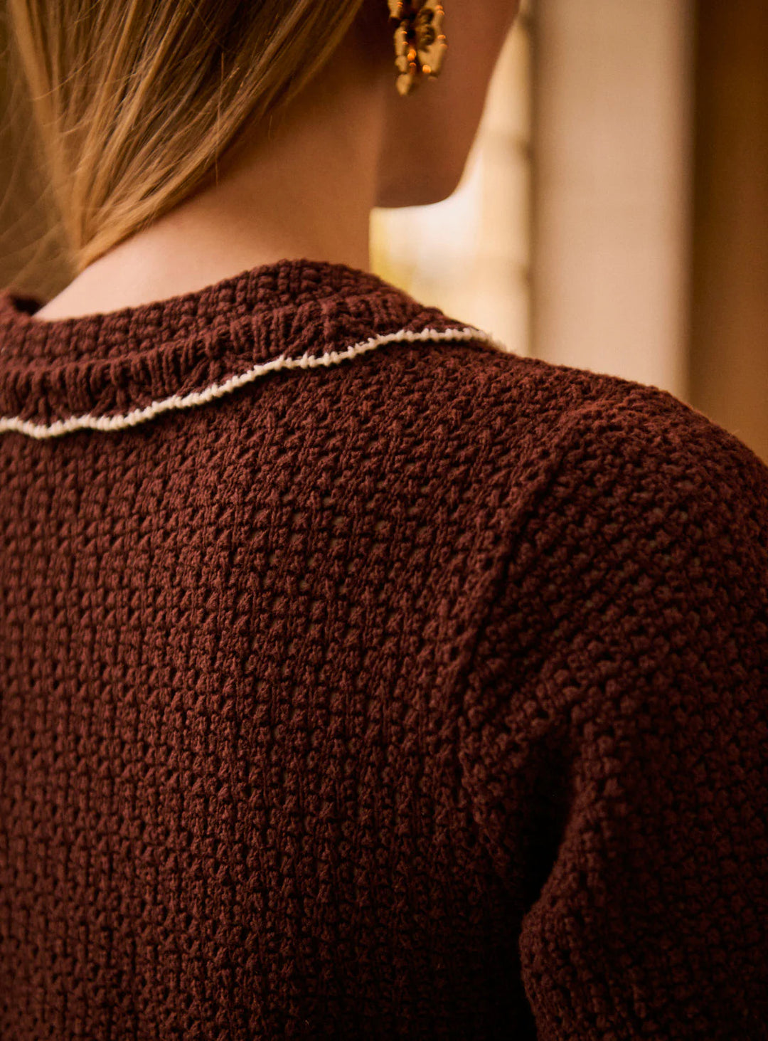 Mina Knitted Top - Chocolate