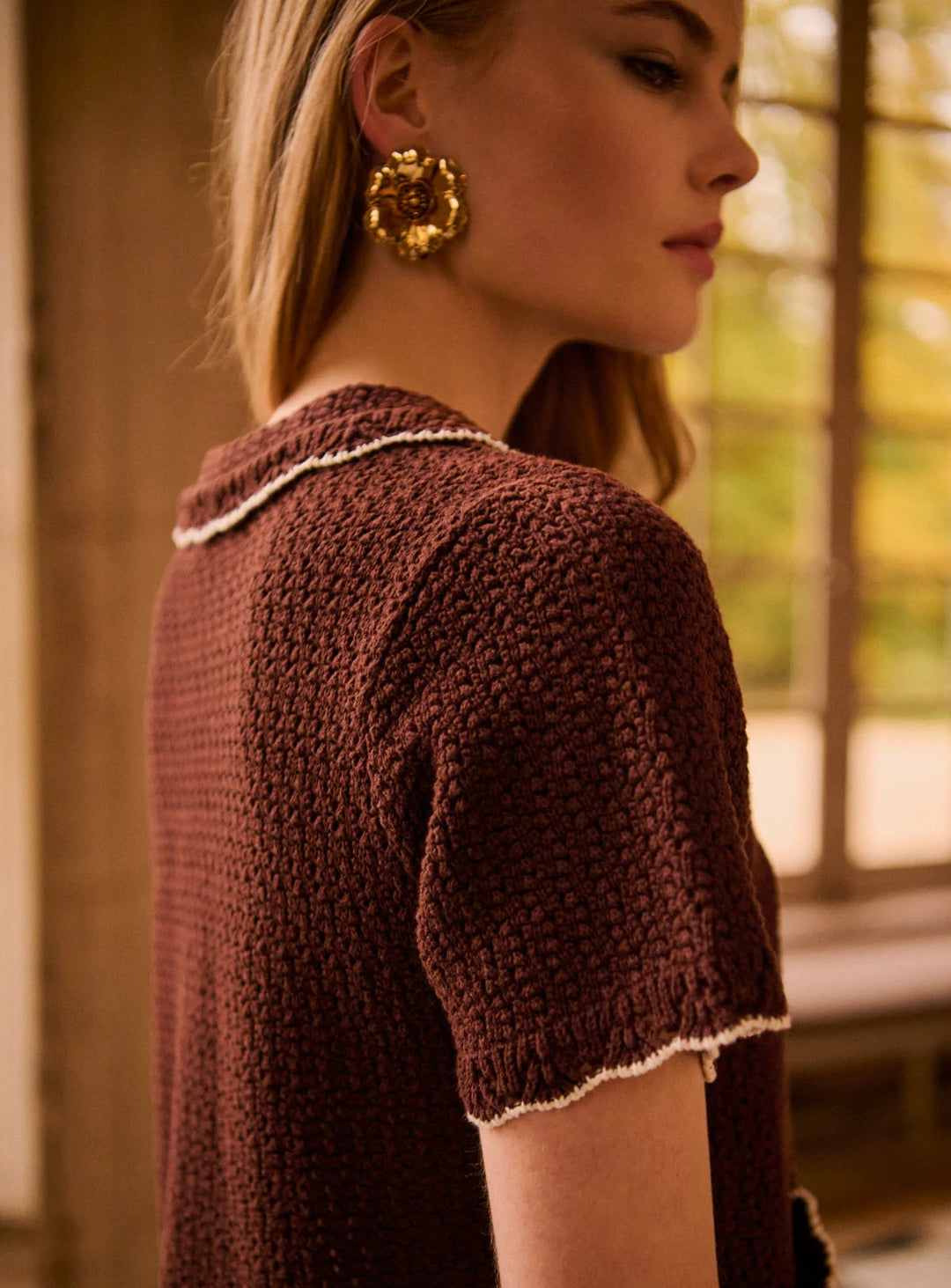 Mina Knitted Top - Chocolate