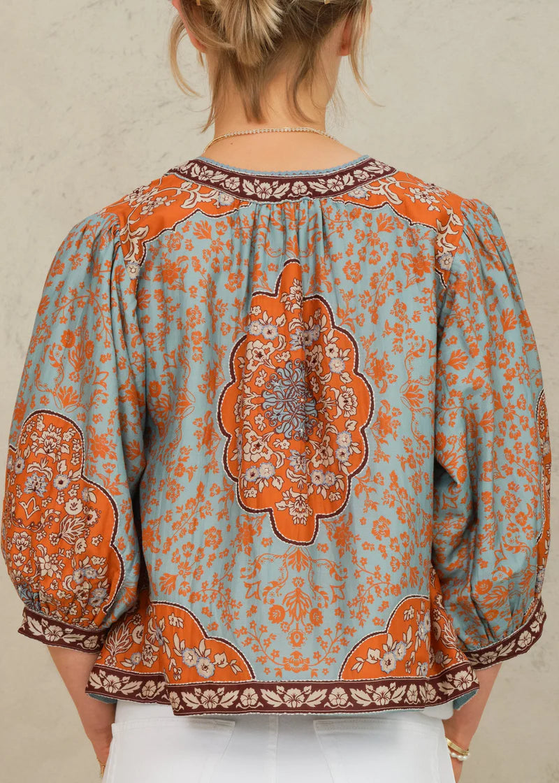Ursa Jacket - Blue/Rust
