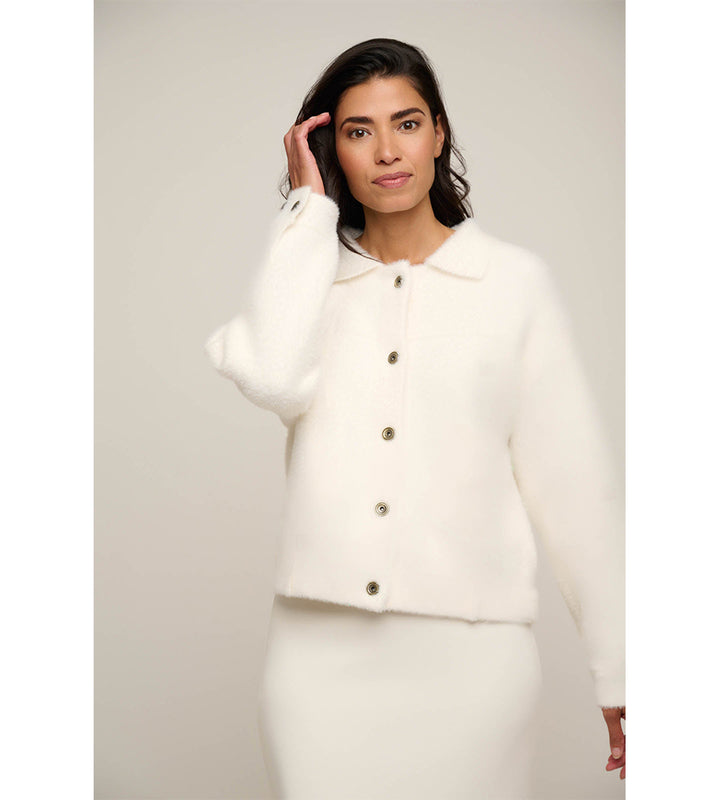 Bubbly Boxy Jacket - Snow White