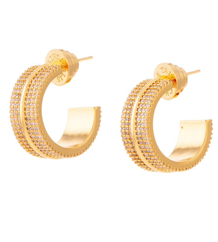 Flat Ridge Hoops - CZ