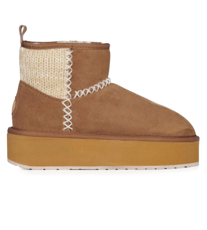 Stinger Knit Flatform - Chestnut
