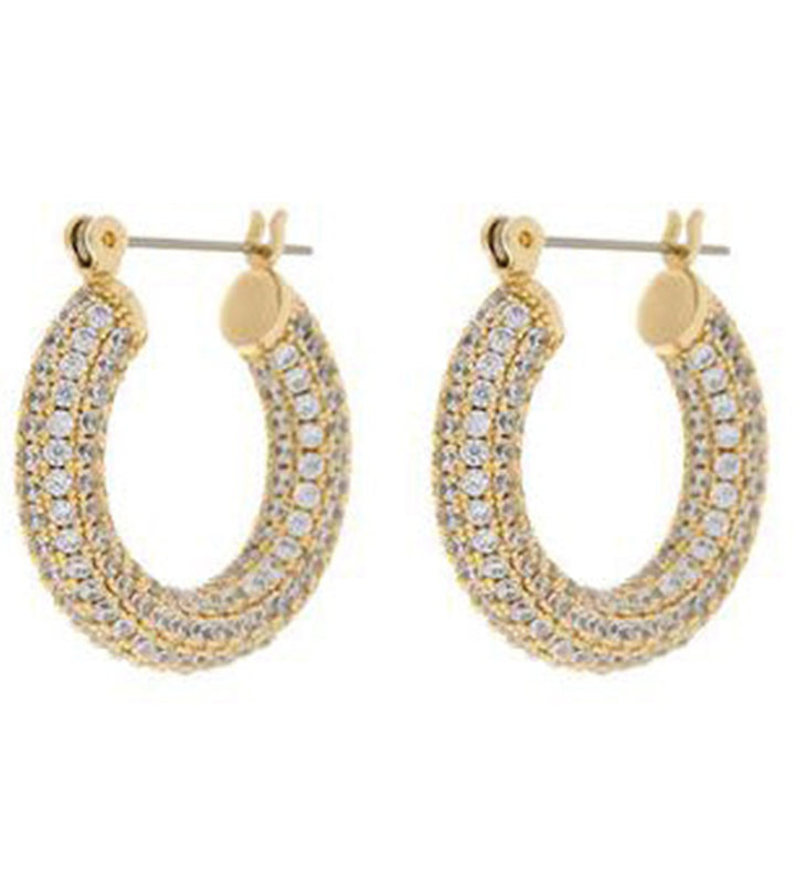 Core Pave Baby Amalfi Hoops