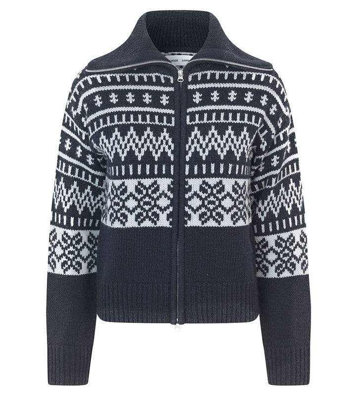 Salouisa Zip Cardigan - Salute Blue