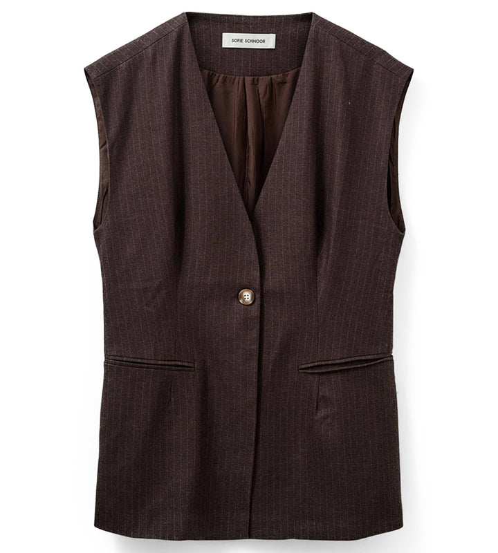 S243220 - Brown Striped Vest