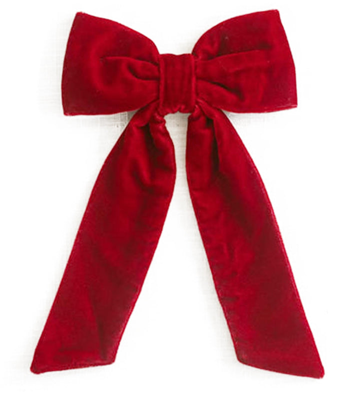 The Red Velvet Classic Hair Bow