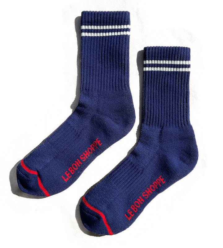 Boyfriend Socks - Navy