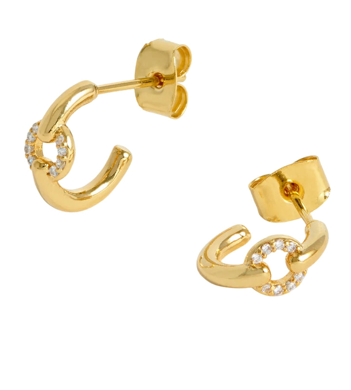 EBE6900G pave circle hoop earrings