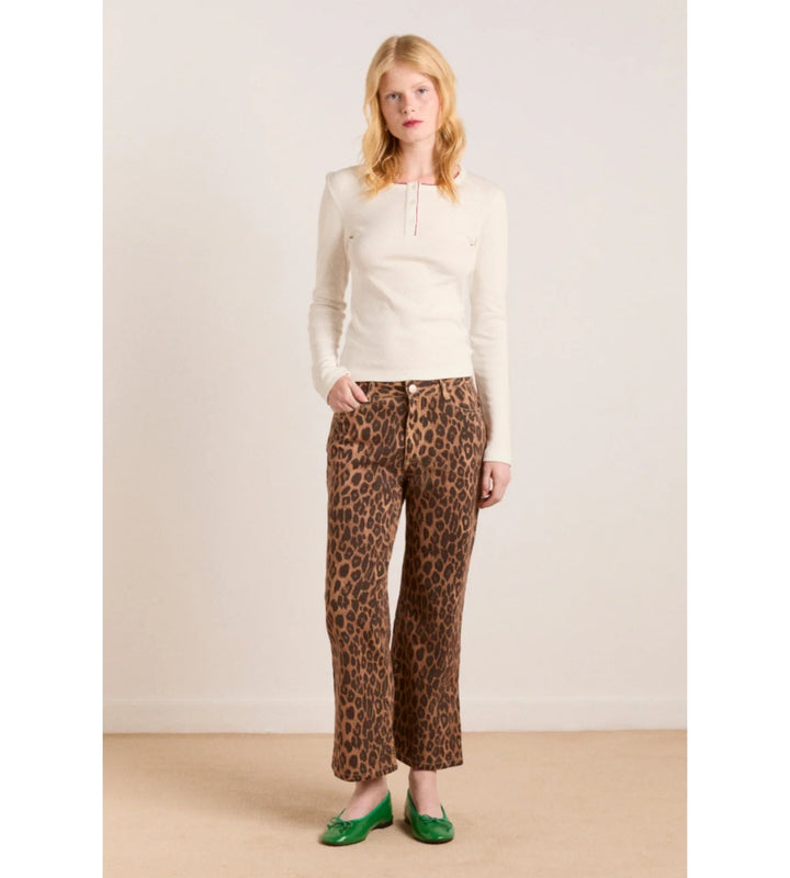 Kenny Twill Trousers - Leopard
