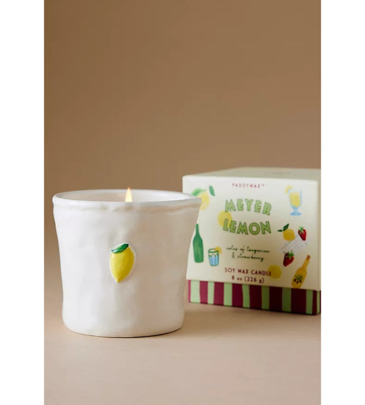 Bistro Lemon Ceramic Candle - Meyer Lemon