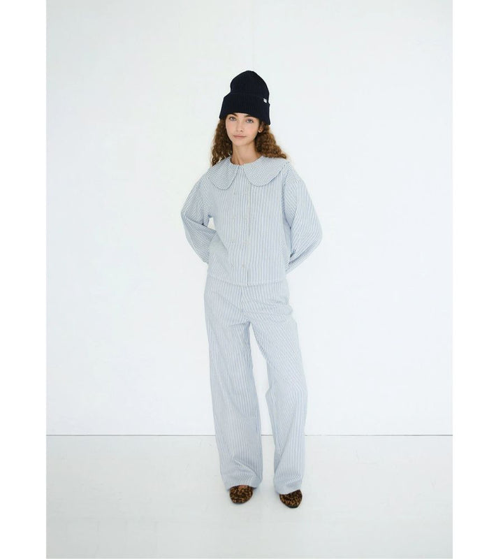 Berta Striped Jeans - Light Cream