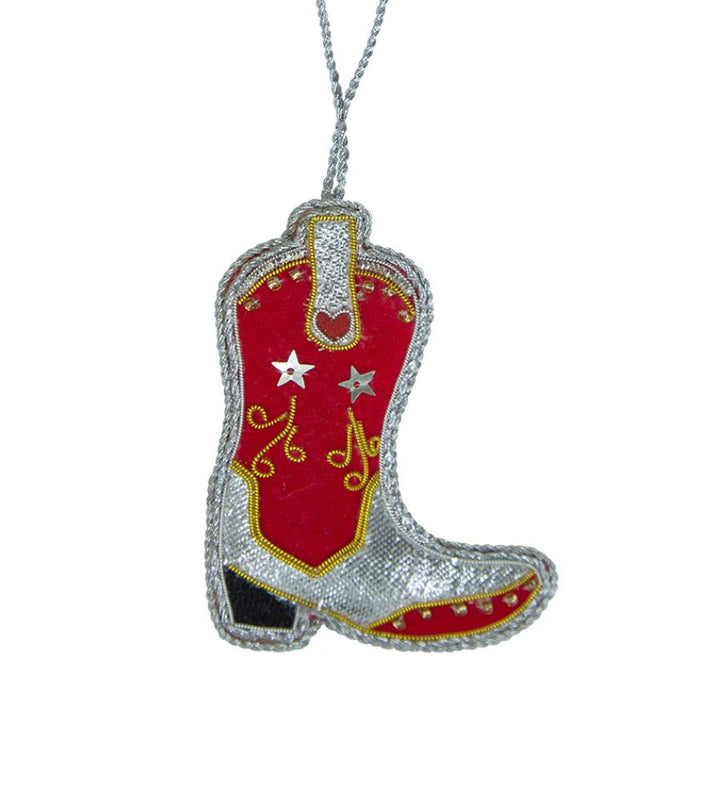 Cowboy Boot Zari Decoration
