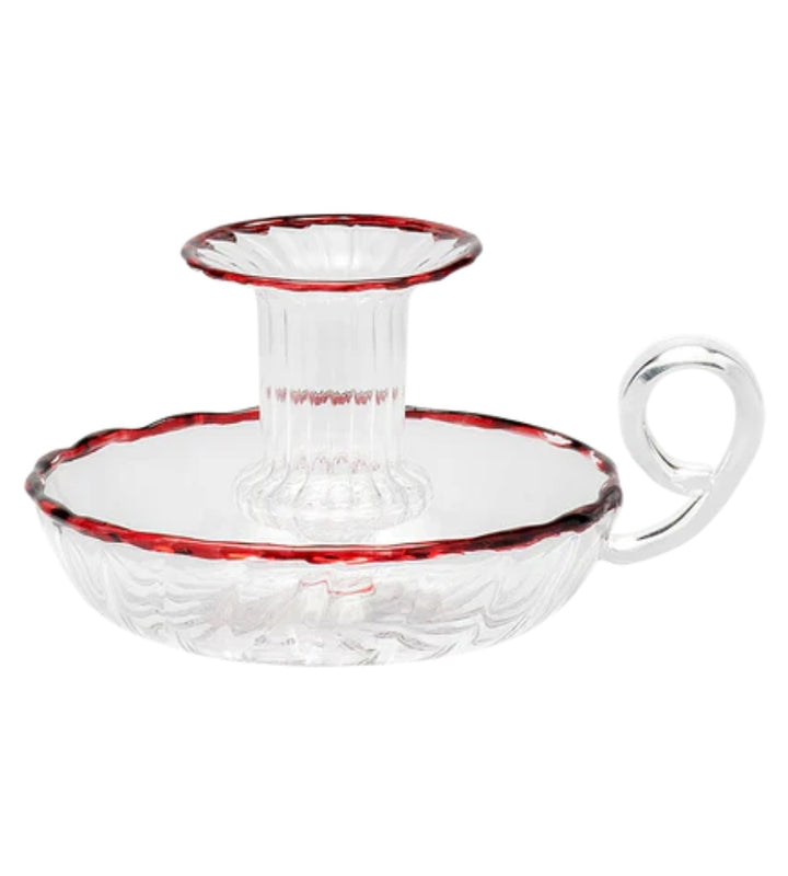 Last Christmas Maroon Candle Holder