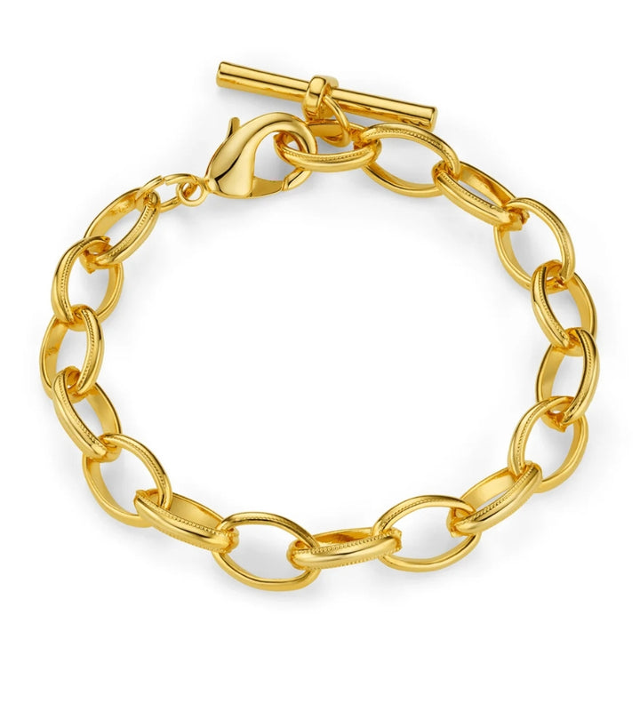 ORE31472 Oval Link T-Bar Dop Bracelet