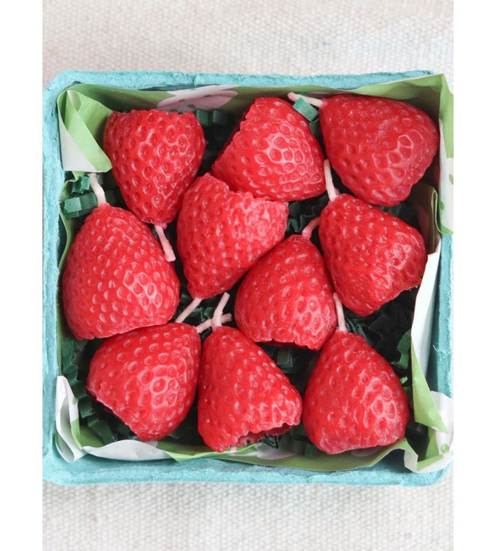 Strawberry Birthday Candles