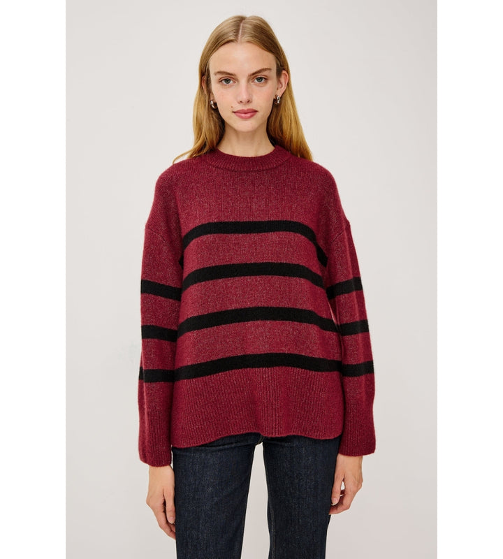 Miranda - Garnet Black Stripe