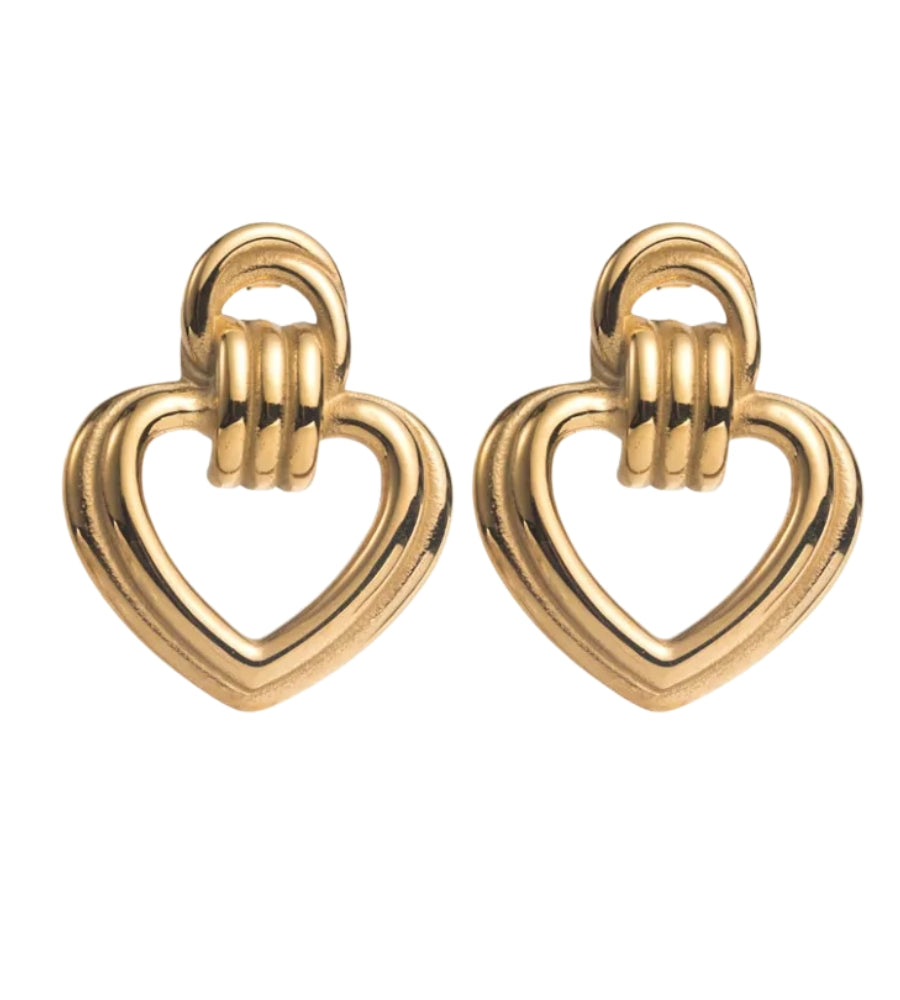 2844 Heart Hoops Gold