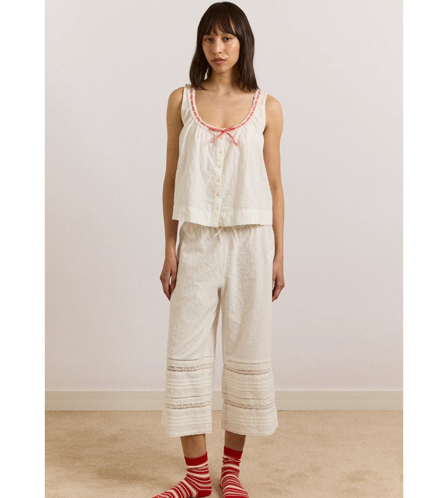 Elodie Cami - White & Red Gingham