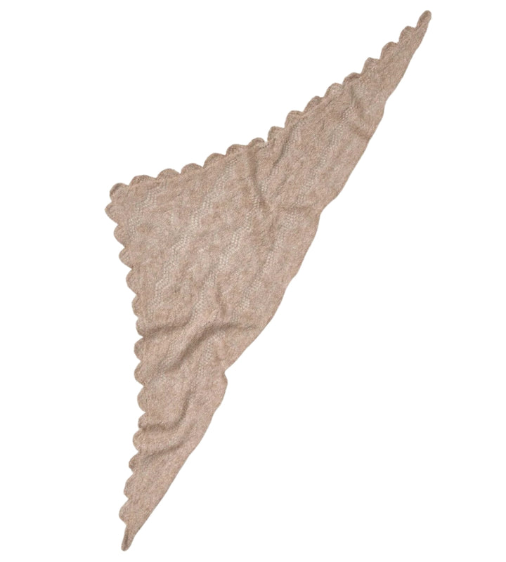 Opany Triangle Scarf - Melange Brown