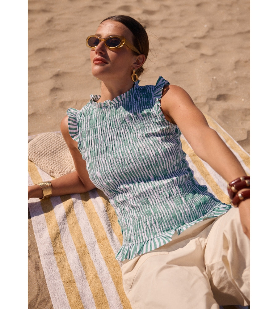 Bee Stripe Top Vert