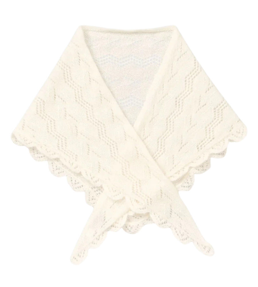 Opany Triangle Scarf - Birch White