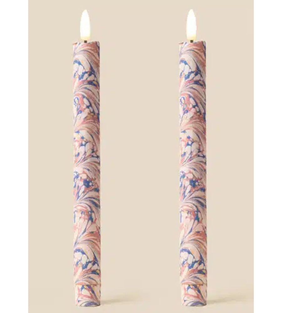 Bookbinder Marble Parchment Candles