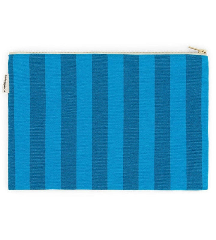 Lili Pouch Stripes - Tahitian/Capri Blue