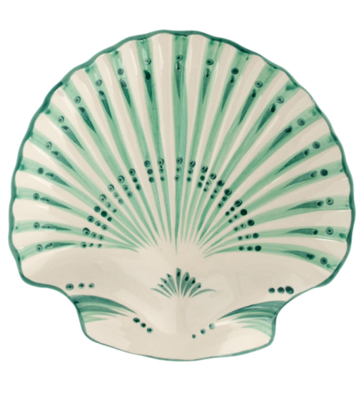 Shell Verde Serving Platter Green