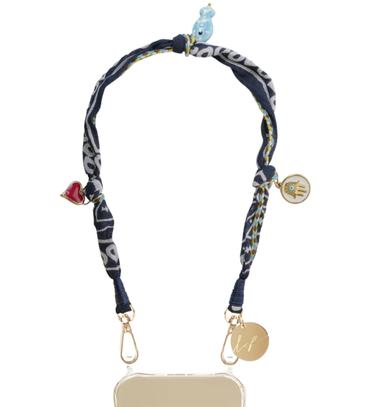 Short Laia Navy Phone Chain 40cm