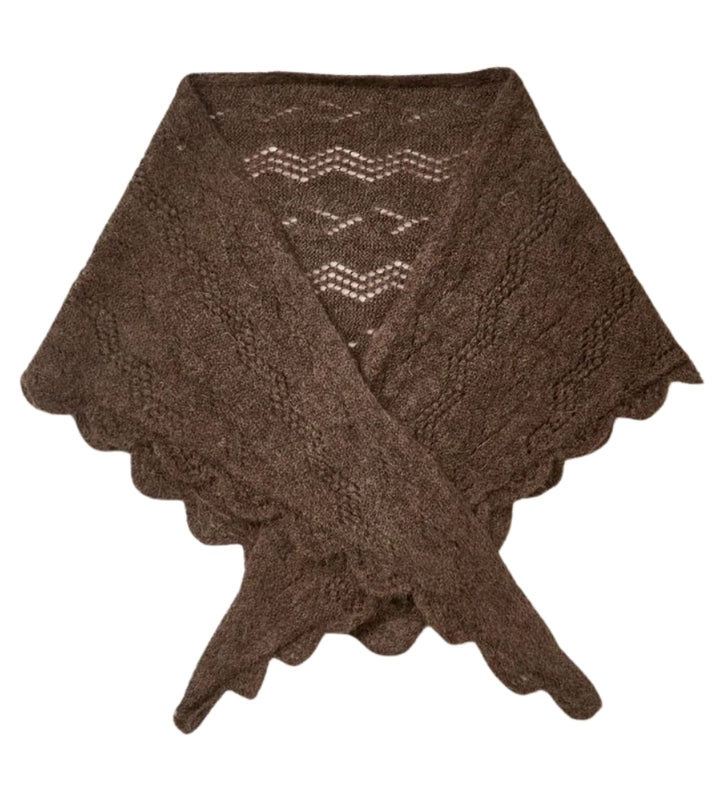 Opany Triangle Scarf - Hot Fudge Brown