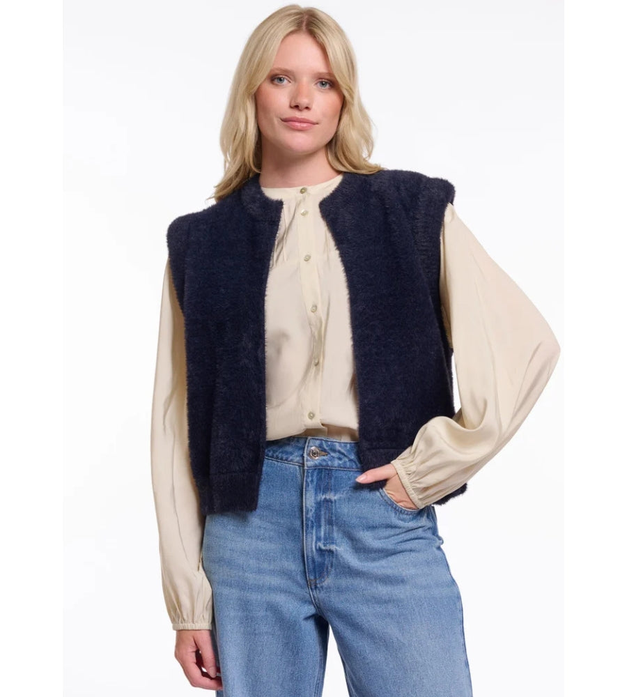 Elona Waistcoat - Dark Navy